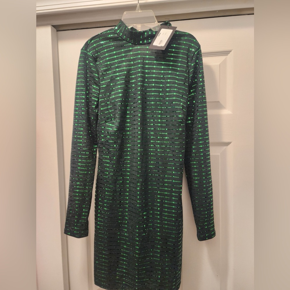 Matrix Green Mini open back dress size L